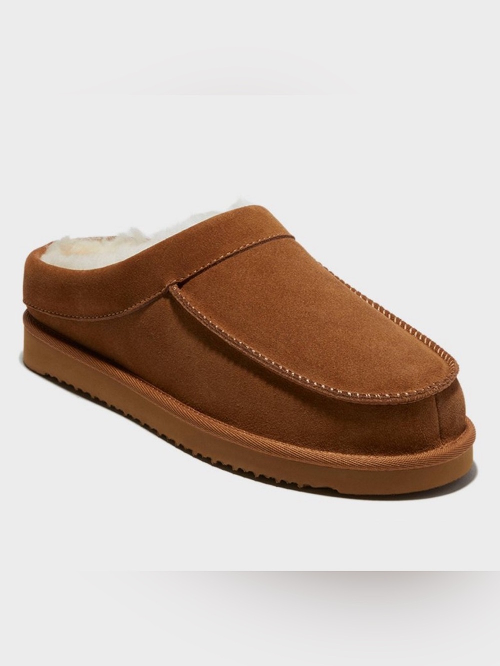 dluxe by dearfoams Men's Lith Moc Toe
Clog Slippers - Light Brown 10